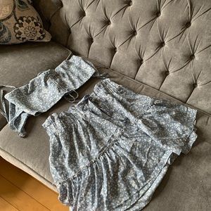 Zaful Crop Top and Skirt Set